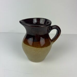 Roseville RRP Brown and Cream Ceramic Pitcher